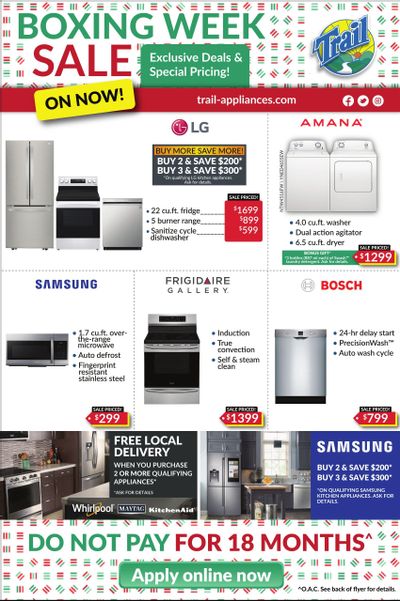 Trail Appliances (AB & SK) Flyer December 29 to January 4