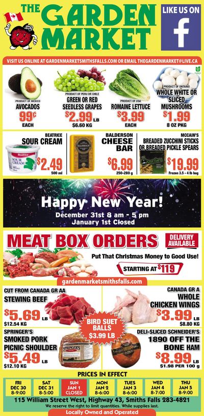 The Garden Market Flyer December 30 to January 5