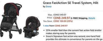 Amazon Canada Deals: Save 29% on Graco FastAction SE Travel System + 44% off KitchenAid Tilt Head Stand Mixer + Anchor Hocking Measuring Set + More