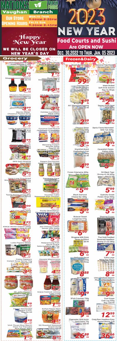 Nations Fresh Foods (Vaughan) Flyer December 30 to January 5