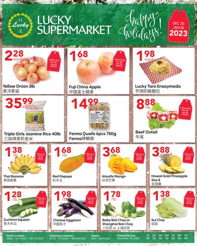 Lucky Supermarket (Edmonton) Flyer December 30 to January 5