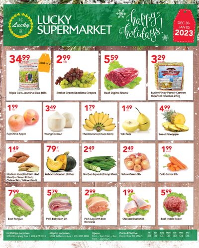 Lucky Supermarket (Winnipeg) Flyer December 30 to January 5