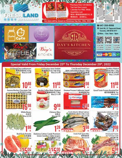 FreshLand Supermarket Flyer December 30 to January 5