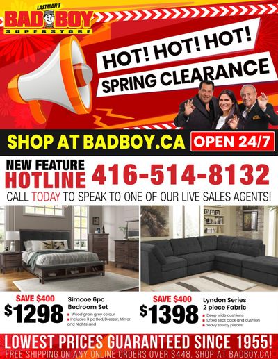 Lastman's Bad Boy Superstore Flyer April 23 to May 19