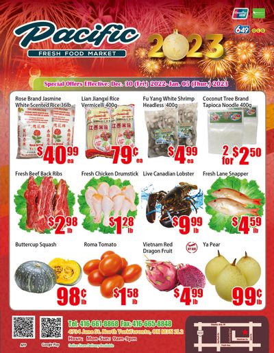 Pacific Fresh Food Market (North York) Flyer December 30 to January 5