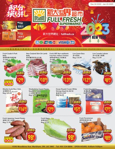 Full Fresh Supermarket Flyer December 30 to January 5