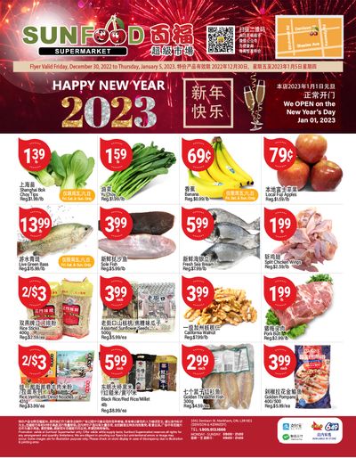 Sunfood Supermarket Flyer December 30 to January 5