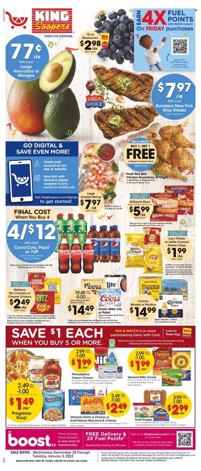 King Soopers (CO) Weekly Ad Flyer Specials December 28 to January 3, 2023