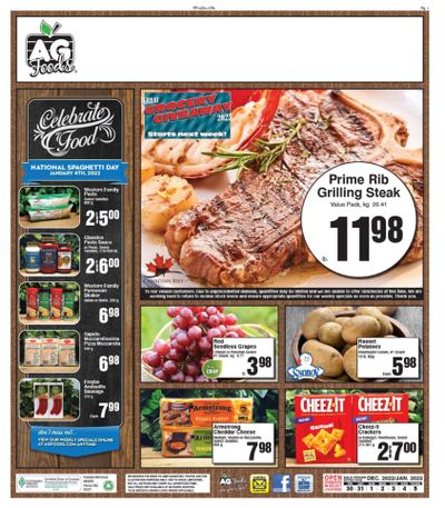 AG Foods Flyer December 30 to January 5