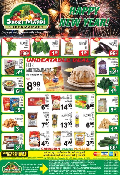 Sabzi Mandi Supermarket Flyer December 30 to January 4