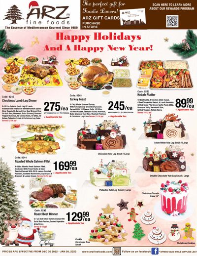Arz Fine Foods Flyer December 30 to January 5