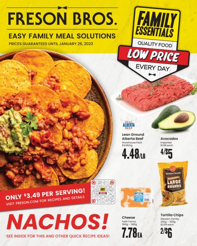 Freson Bros. Family Essentials Flyer December 30 to January 26