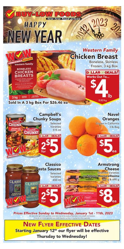Buy-Low Foods Flyer January 1 to 11