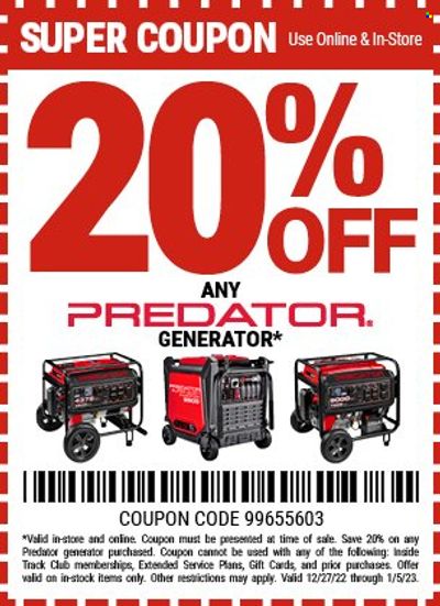 Harbor Freight Weekly Ad Flyer Specials December 27 to January 5, 2023