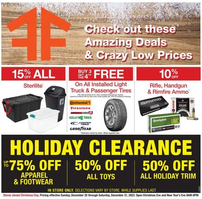 Fleet Farm (IA, MN, ND, WI) Weekly Ad Flyer Specials December 25 to December 31, 2022