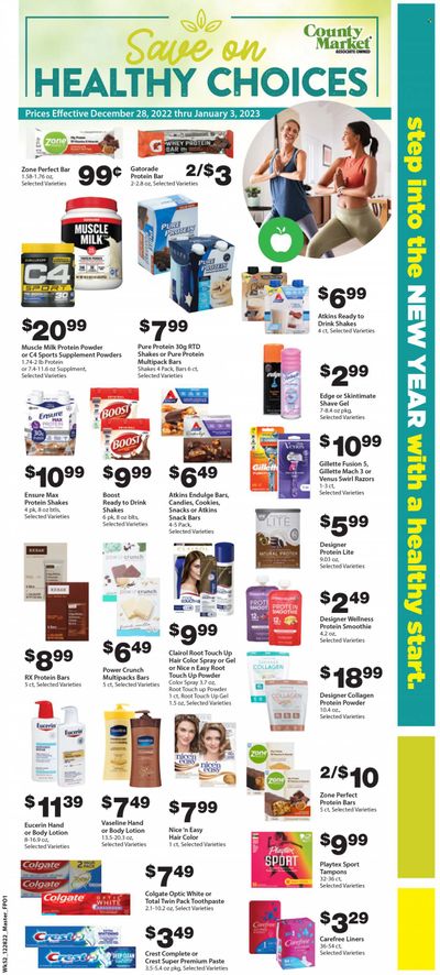 County Market (IL, IN, MO) Weekly Ad Flyer Specials December 28 to January 3, 2023
