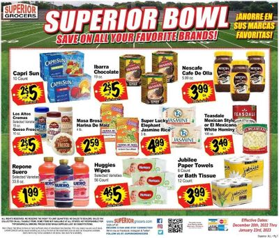 Superior Grocers (CA) Weekly Ad Flyer Specials December 20 to January 23, 2023