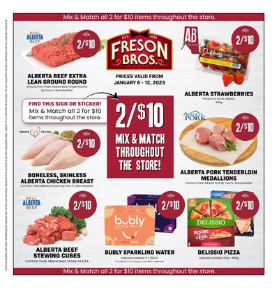 Freson Bros. Flyer January 6 to 12