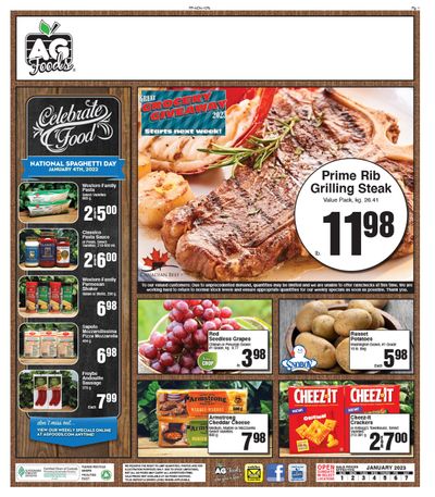 AG Foods Flyer January 1 to 7