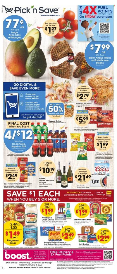 Pick ‘n Save (WI) Weekly Ad Flyer Specials December 28 to January 3, 2023
