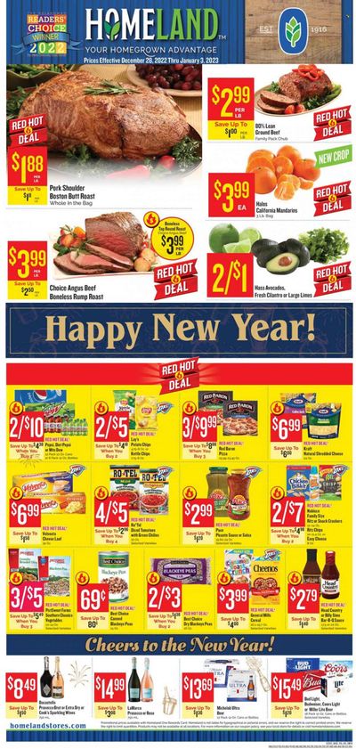 Homeland (OK, TX) Weekly Ad Flyer Specials December 28 to January 3, 2023
