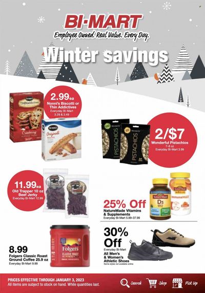 Bi-Mart (ID, OR, WA) Weekly Ad Flyer Specials December 26 to January 3, 2023