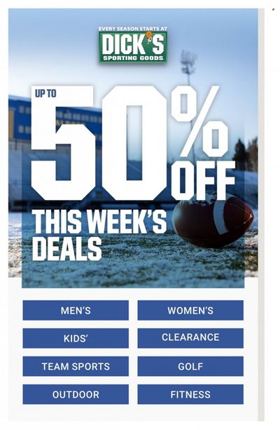DICK'S Weekly Ad Flyer Specials December 25 to December 31, 2022