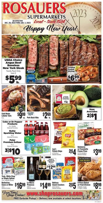 Rosauers (ID, MT, OR, WA) Weekly Ad Flyer Specials December 28 to January 3, 2023