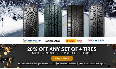 Costco Canada New Years Day Sale: Today Only, Save 20% Off Any Set Of 4 Tires or 4 Alloy Wheels
