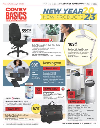 Covey Basics New Year New Products Flyer January 1 to 31