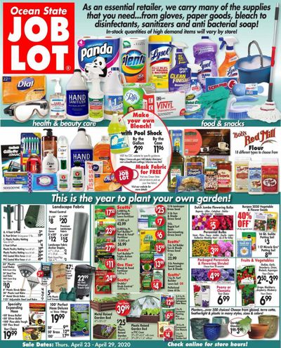 Ocean State Job Lot Weekly Ad & Flyer April 23 to 29