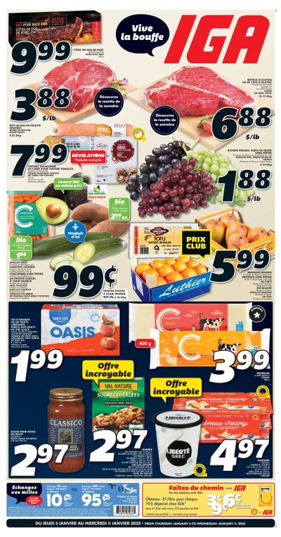 IGA (QC) Flyer January 5 to 11
