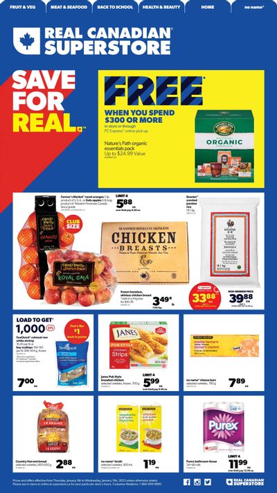 Real Canadian Superstore (West) Flyer January 5 to 11