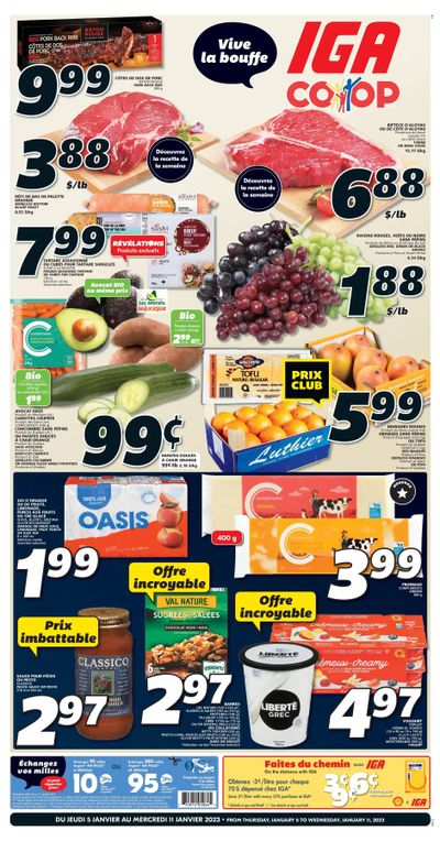 IGA (NB) Flyer January 5 to 11
