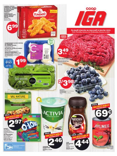 Coop IGA Flyer January 5 to 11 Coop IGA Flyer January 5 to 11