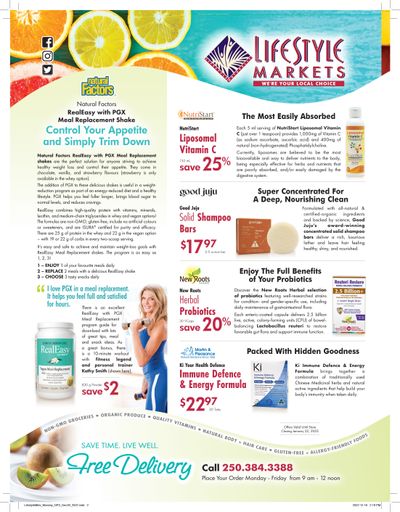 Lifestyle Markets Flyer December 29 to January 22