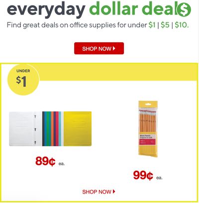 Staples Canada Dollar Deals Are Back!