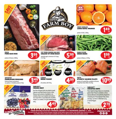 Farm Boy (Rest Of ON) Flyer January 5 to 11