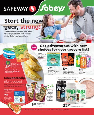 Sobeys/Safeway (AB, SK & MB) New Year New You Flyer January 5 to February 15