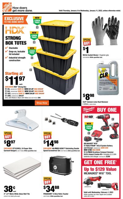 Home Depot (ON) Flyer January 5 to 11