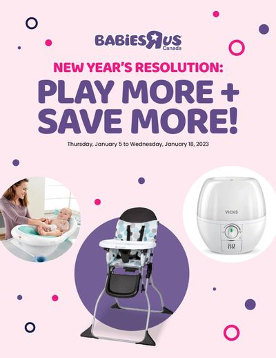 Babies R Us Flyer January 5 to 18