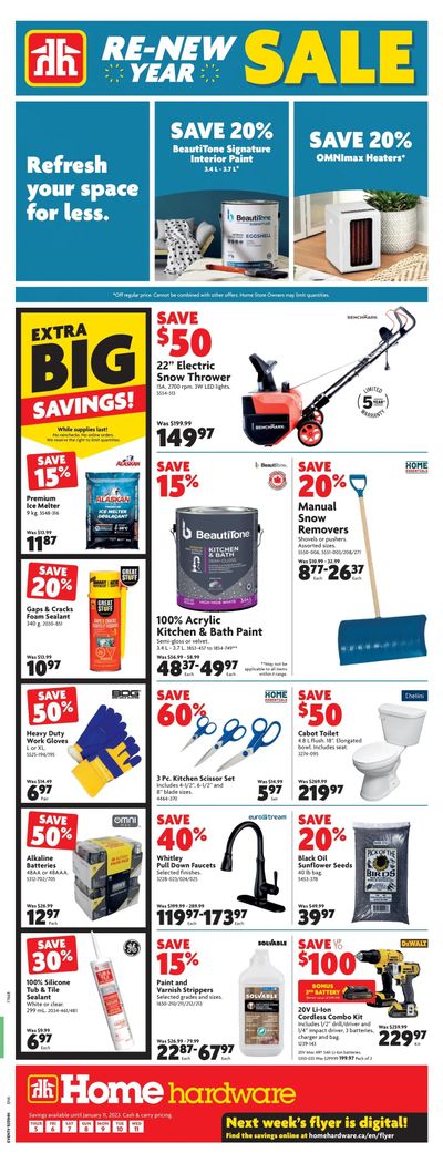 Home Hardware (ON) Flyer January 5 to 11