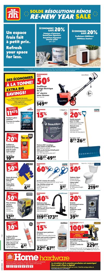 Home Hardware (QC) Flyer January 5 to 11