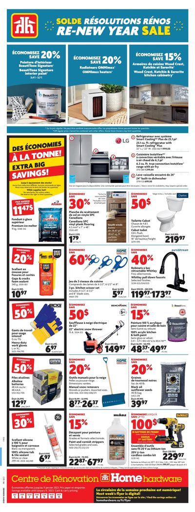 Home Hardware Building Centre (QC) Flyer January 5 to 11