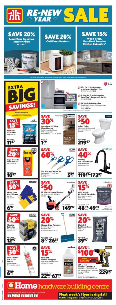 Home Hardware Building Centre (AB) Flyer January 5 to 11