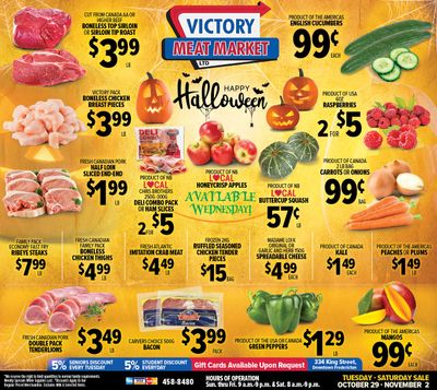 Victory Meat Market Flyer October 29 to November 2