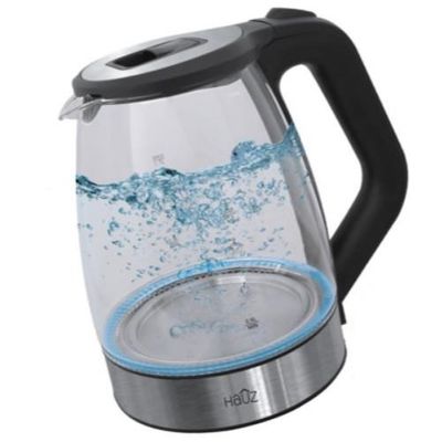 Hauz 1.7L Cordless Kettle with Illuminating Blue LED Glass - Stainless Steel On Sale for $ 18.00 ( Save $ 51.00 ) at Visions Electronics Canada