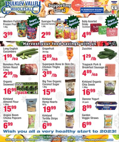 Bulkley Valley Wholesale Flyer January 5 to 11