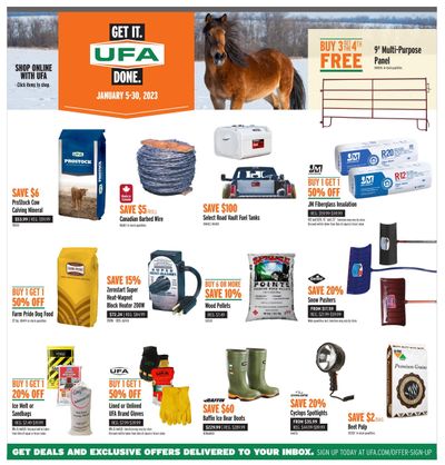 UFA Co-operative Limited Flyer January 5 to 30