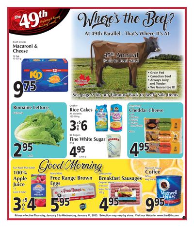 The 49th Parallel Grocery Flyer January 5 to 11